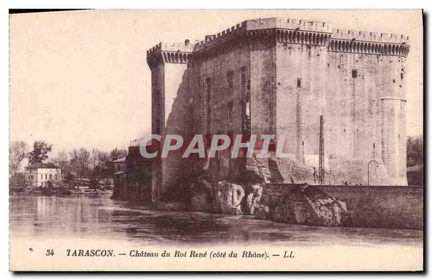CPA Tarascon Chateau du Roi Rene cote du Rhone 