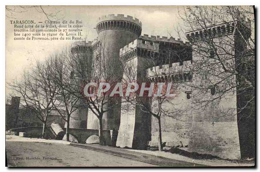 Tarascon — Château dit du Roi René (côte de la Ville) — Phot. Blanchio, Tarascon