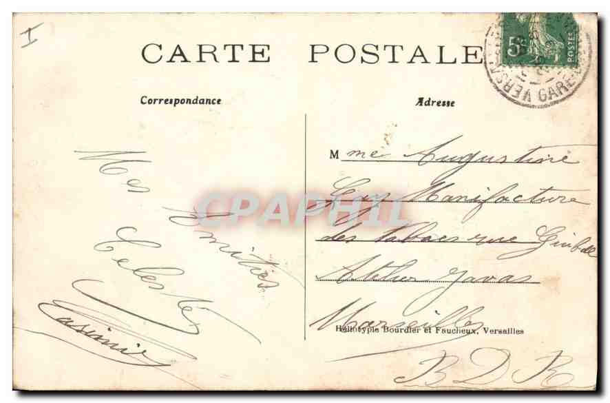 CPA Versailles Musee des Voitures  — Verso