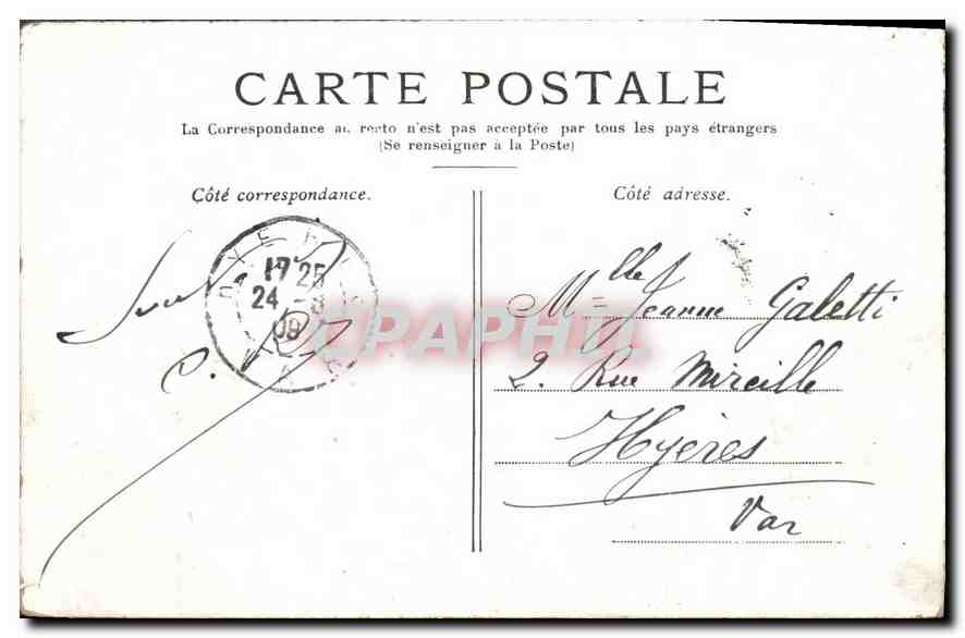 CPA Versailles Grand Trianon  — Verso