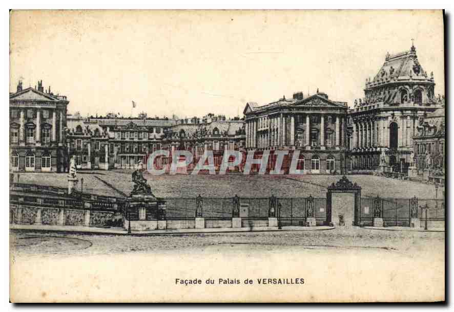 Façade du Palais de VERSAILLES — éditeur Mme Morgau, Versailles