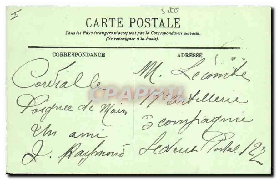 CPA Versailles Le Parc Parierre d'Eau Nymphe de Lehongre  — Verso
