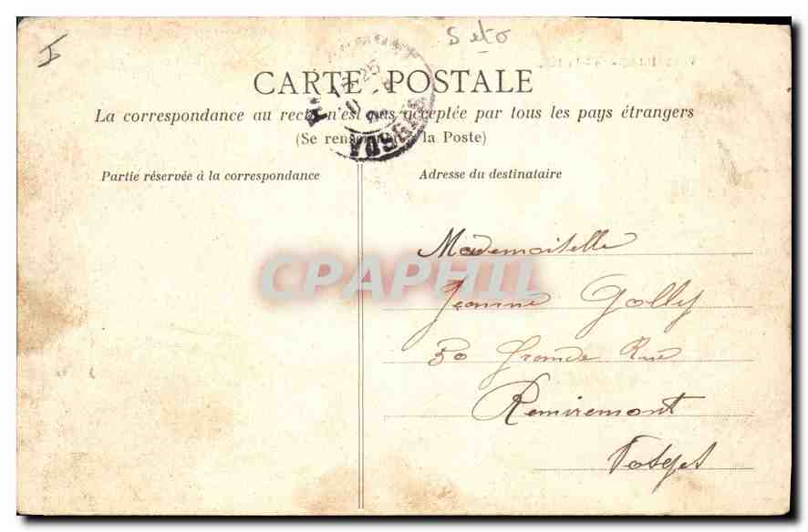 CPA Versailles Le Parc  — Verso