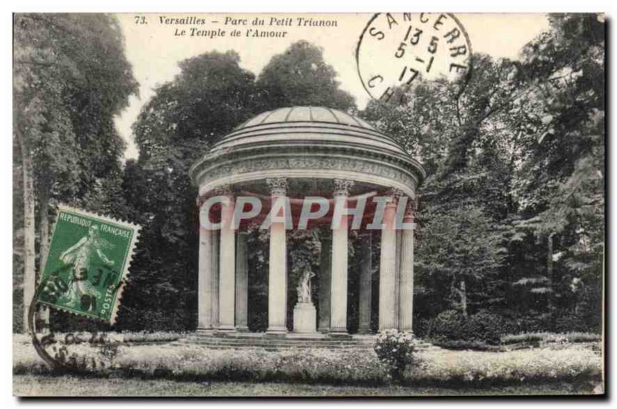 Versailles – Parc du Petit Trianon — Le Temple de l’Amour — éditeur anonyme, n° 73
