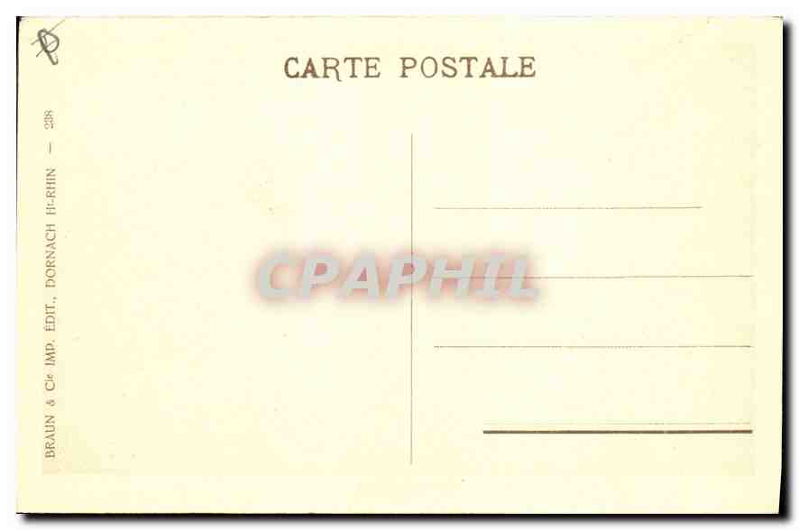 CPA Monte Sainte Odile  — Verso