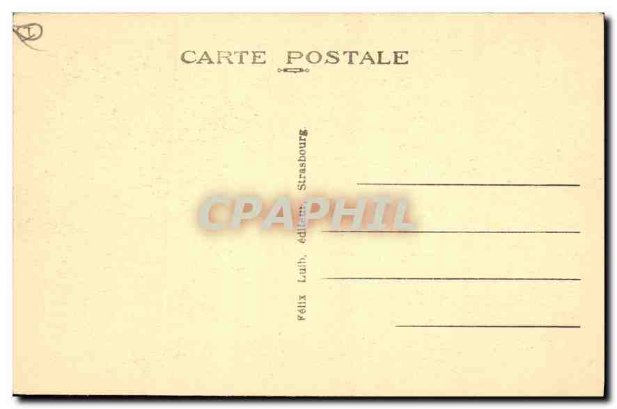 CPA Mont Sainte Odile  — Rückseite