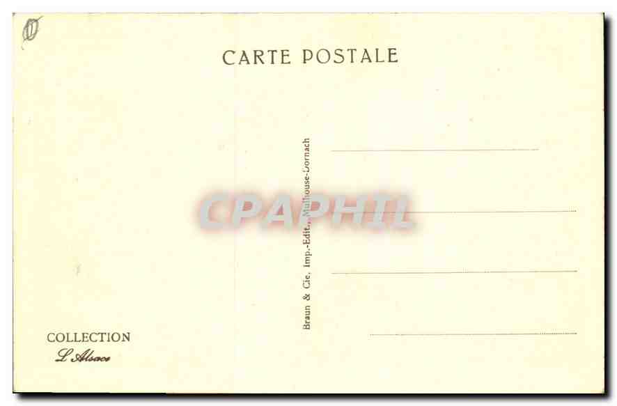 CPA Mont Sainte Odile Le Mur Paien et le Couvent  — Verso