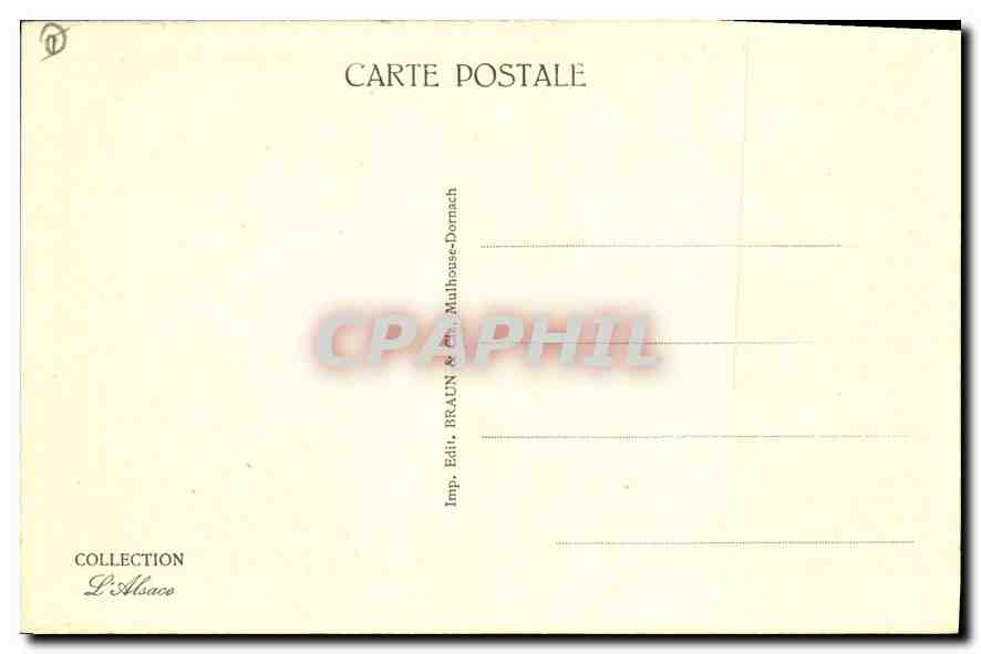 CPA Couvent du Mont Sainte Odile  — Verso