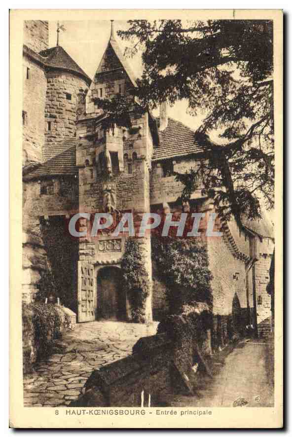 CPA Haut Koenigsbourg Entree principale 