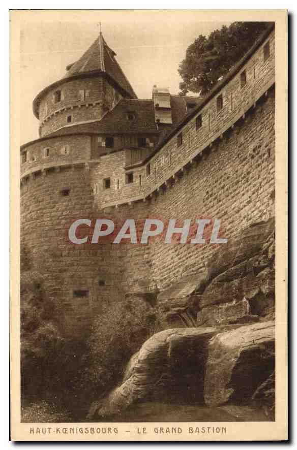 CPA Haut Koenigsbourg Le Grand Bastion 