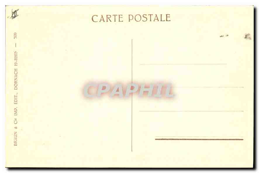 CPA Haut Koenigsbourg Pont Levis du Haut Jardin  — Rückseite