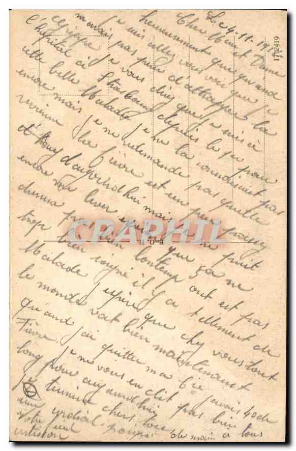 CPA Hanegau Bahnhofs Anlagen  — Verso