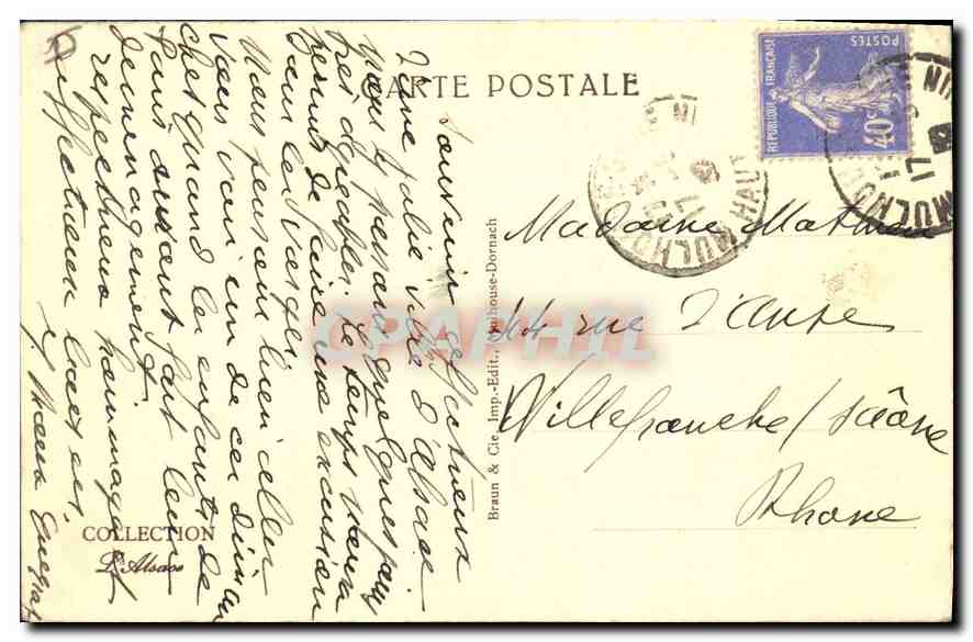 Mulhouse — Vue générale — Braun & Cie, Imp. Edit. Mulhouse-Dornach — Reverso