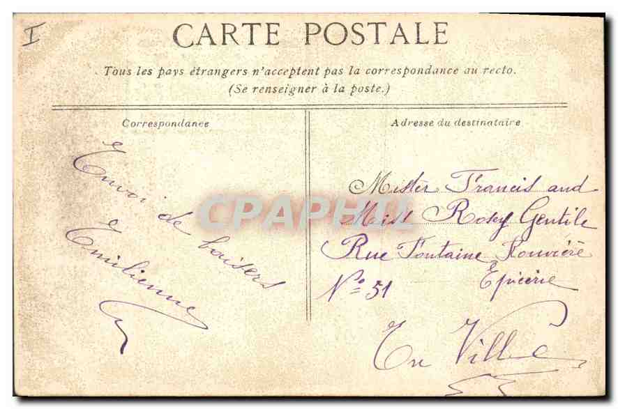 CPA Parc de Versailles Bassin d'Apollon  — Verso