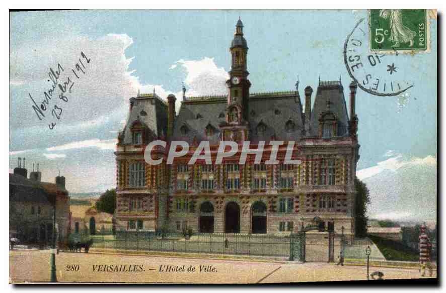CPA Versailles L'Hotel de Ville 