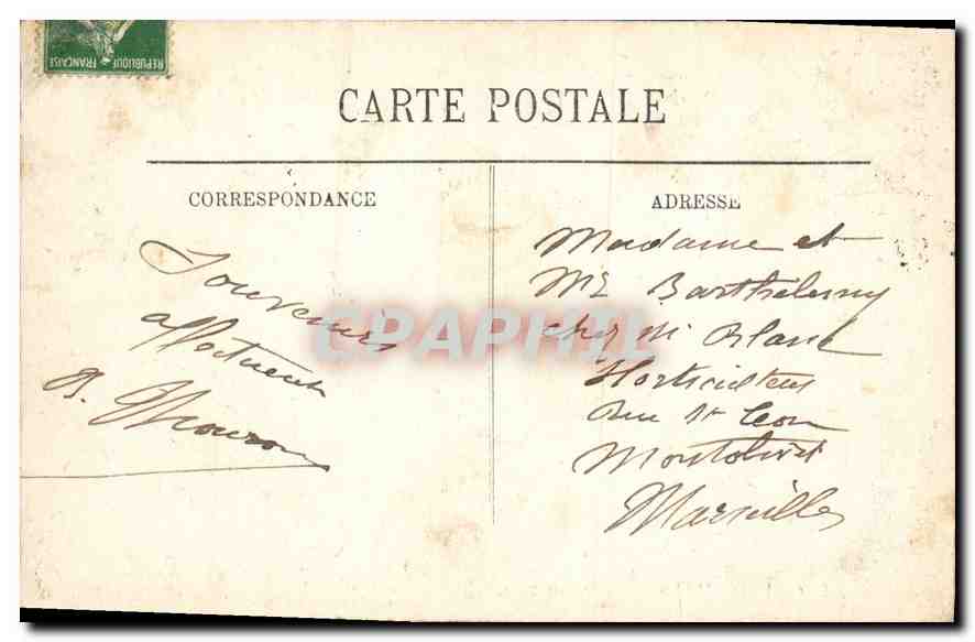 CPA Versailles L'Hotel de Ville  — Verso