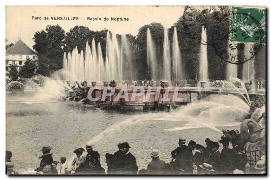 Parc de VERSAILLES — Bassin de Neptune — Mme Moreau, édit. Versailles