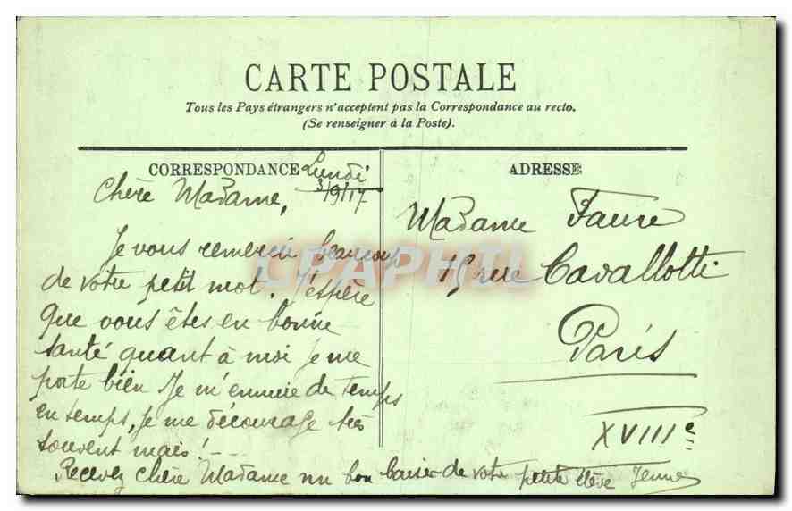 CPA Versailles Grand Trianon Salon de Famille Le Camee  — Verso