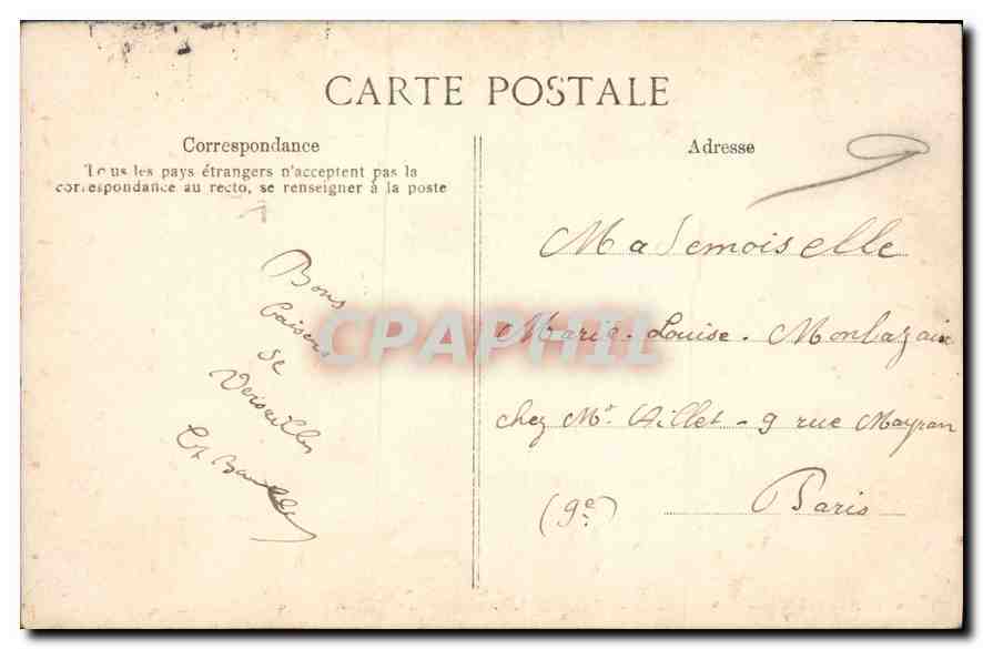 CPA Versailles Grandes Eaux Bassin de Latone  — Verso