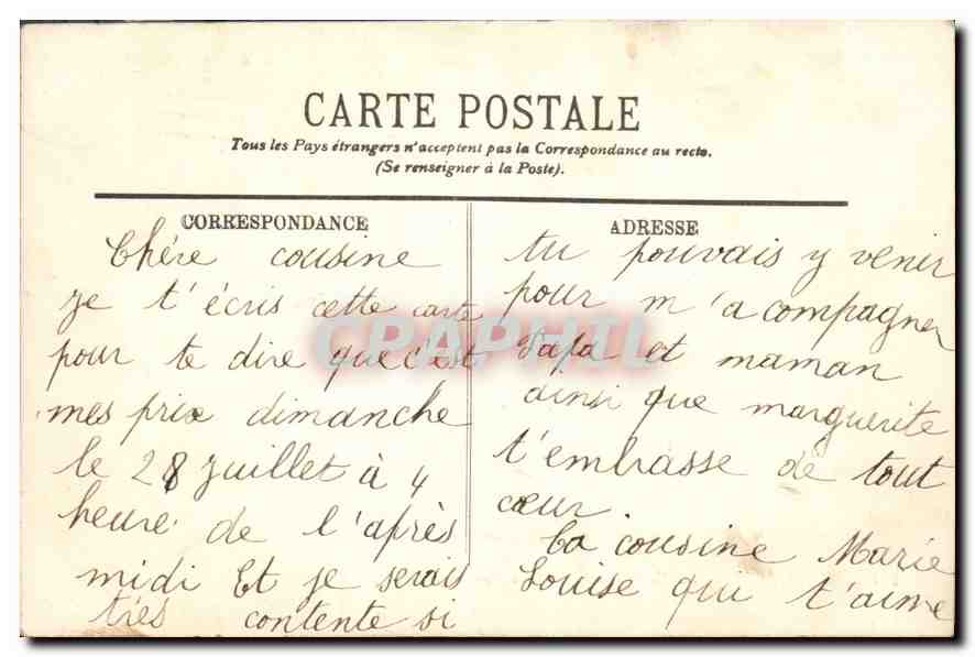CPA Versailles Le Chateau et la Grille d'Honneur  — Verso