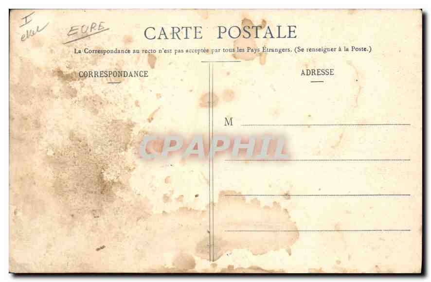 CPA Vernon Le Pont et la Ville vus des Tourelles  — Rückseite