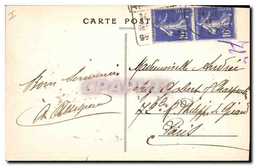 CPA Vernon Le bras Jean et le Bras Hebert  — Rückseite
