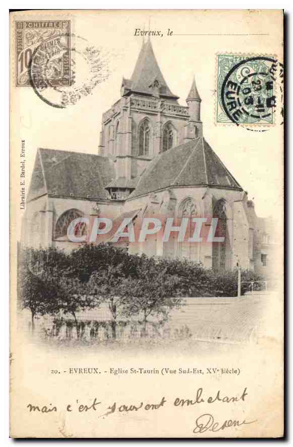 CPA Evreux Eglise St Taurin Vue sud est XV siecle 