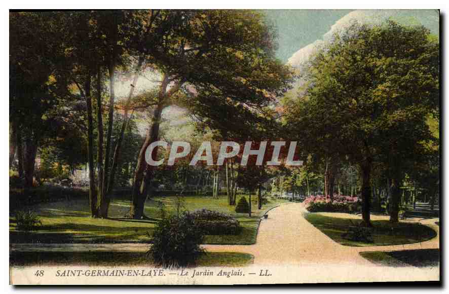 CPA Saint Germain en Laye Le Jardin Anglais 