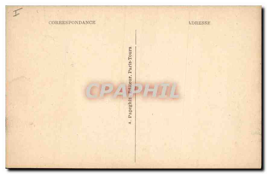 CPA St Germain en Laye S et O Le Chateau Facade Sud Ouest et la Chapelle  — Verso