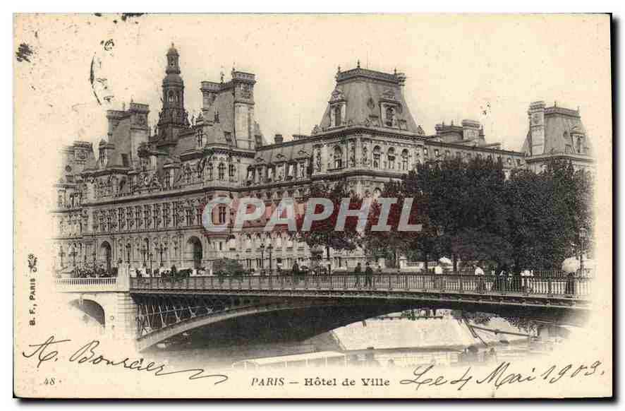 Paris — Hôtel de Ville — B.F., Paris, n°48