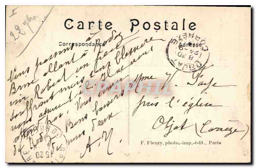 CPA Paris Eglise Saint Gervais et Saint Protais  — Rückseite