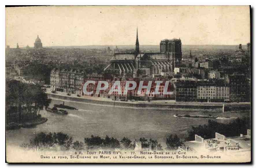 CPA Tout Paris Notre Dame de la Cite 