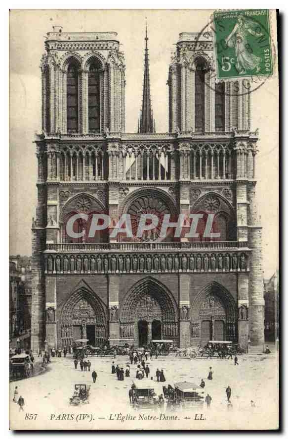 CPA Paris L'Eglise Notre Dame 