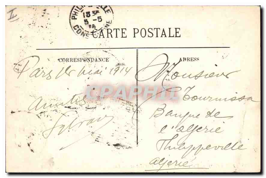 CPA Paris Vue vers la Pointe du Verf Galant  — Rückseite