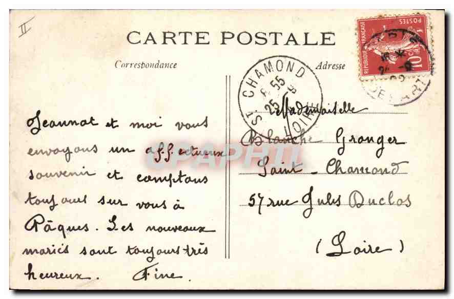 CPA Paris Hotel de Ville  — Rückseite