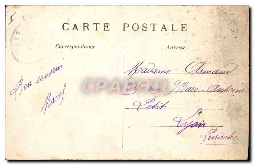 CPA Paris L'Hotel de Ville  — Rückseite
