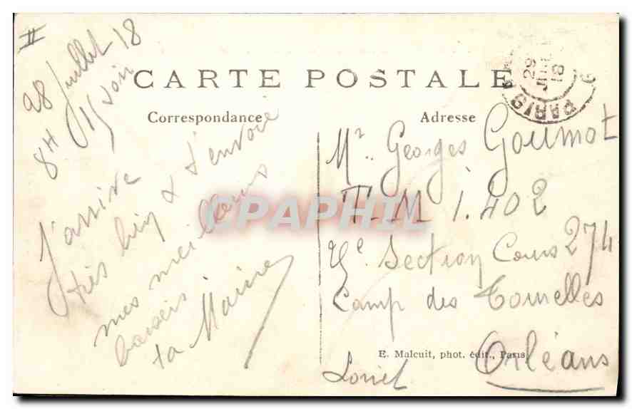 CPA Paris La Nouvelle Gare d'Orleans  — Rückseite
