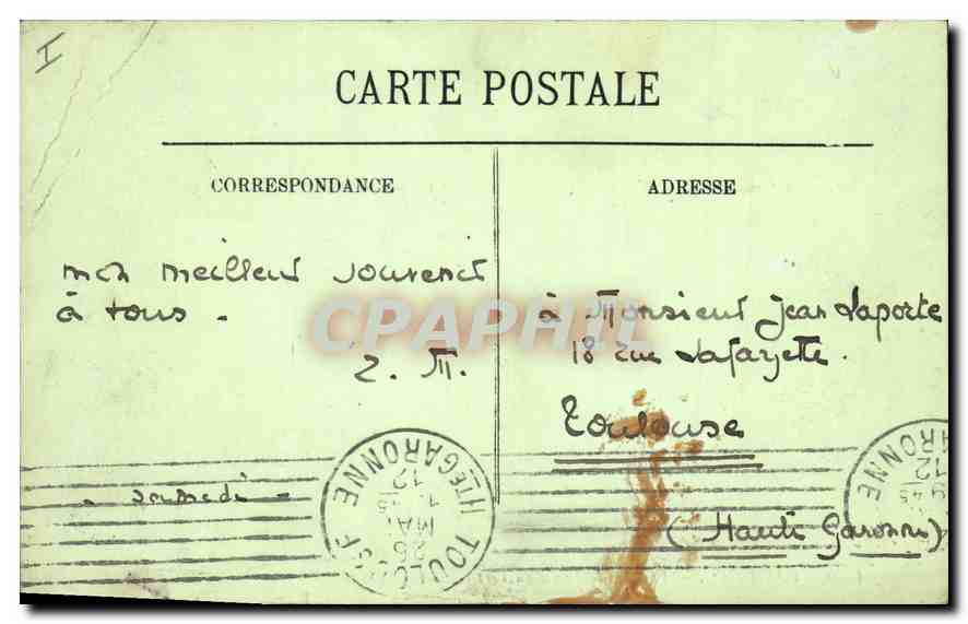 CPA Paris Vue vers la Pointe du Vert Galant  — Rückseite