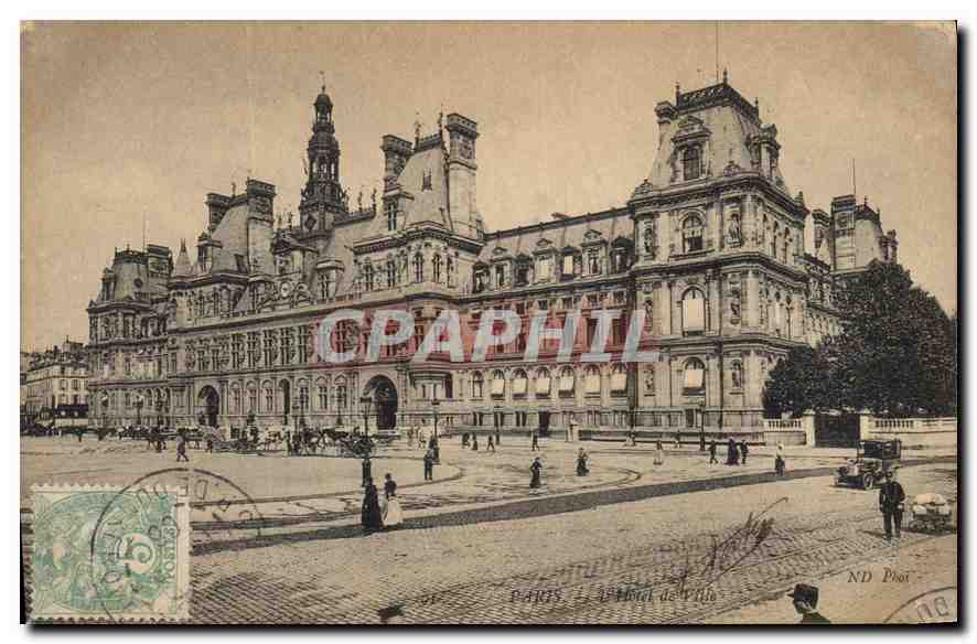 CPA Paris L'Hotel de Ville 