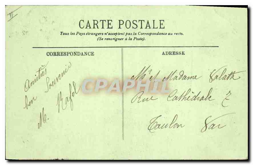 CPA Paris L'Hotel de Ville et le Pont d'Arcole  — Rückseite