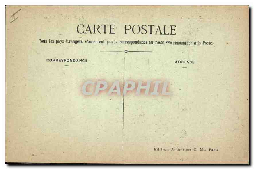 CPA Paris Eglise Notre Dame  — Verso