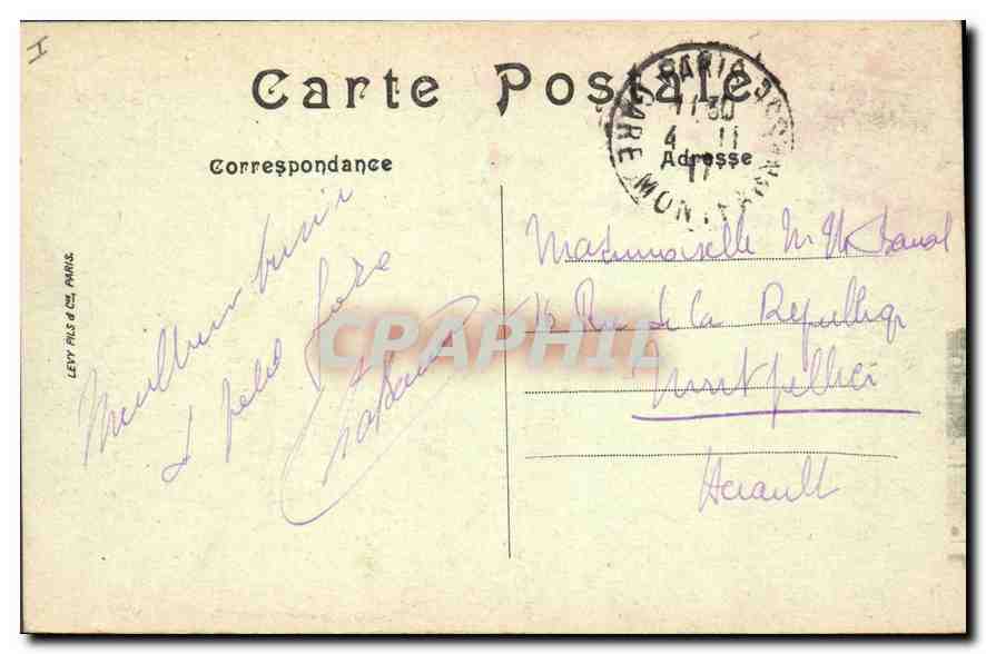 CPA Paris Notre Dame  — Verso