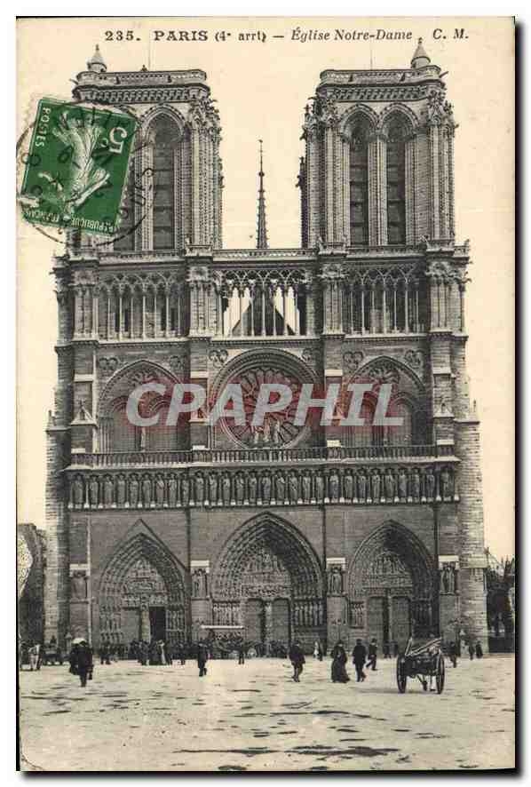 CPA Paris Eglise Notre Dame 