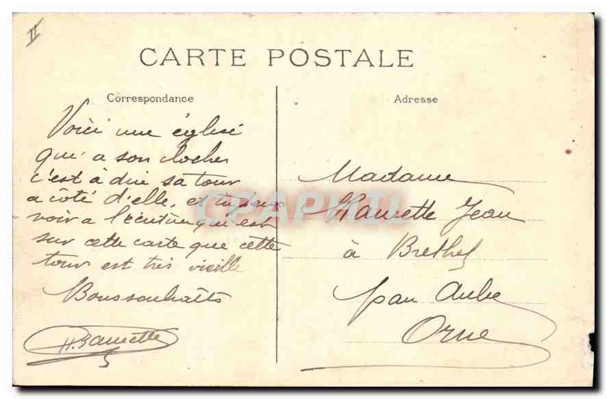 CPA Paris Mairie du 1er Eglise St Germain l'Auxerrois  — Rückseite