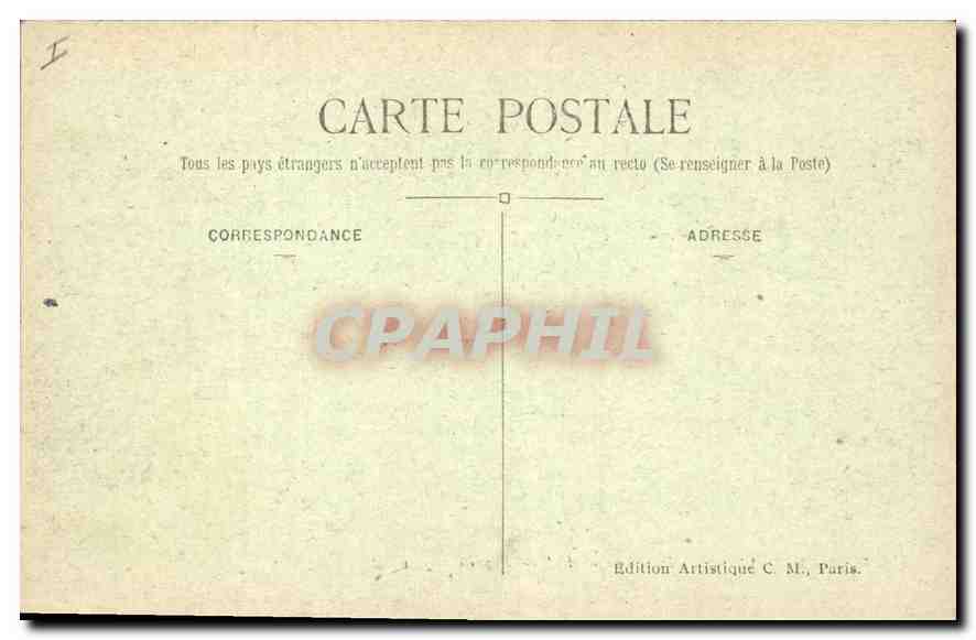 CPA Paris Interieur de la Ste Chapelle  — Rückseite
