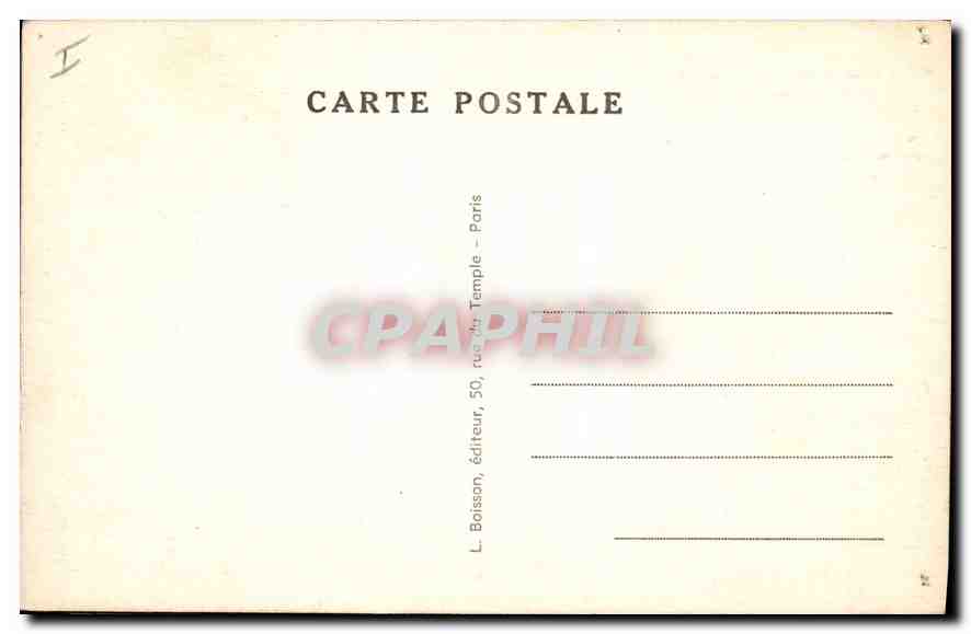 CPA Paris Place et Colonne Vendomme  — Rückseite