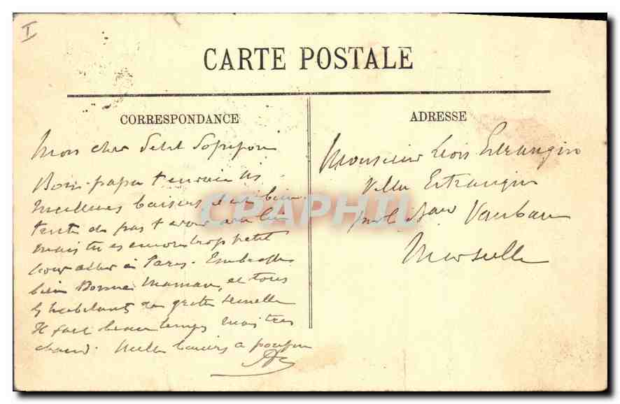 CPA Paris La Place Vendomme et la Colonne  — Rückseite