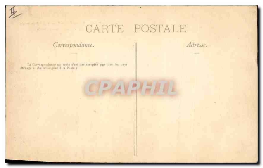 CPA Paris Eglise Saint Germain l'Auxerrois et Mairie du 1st Arrondissement  — Rückseite