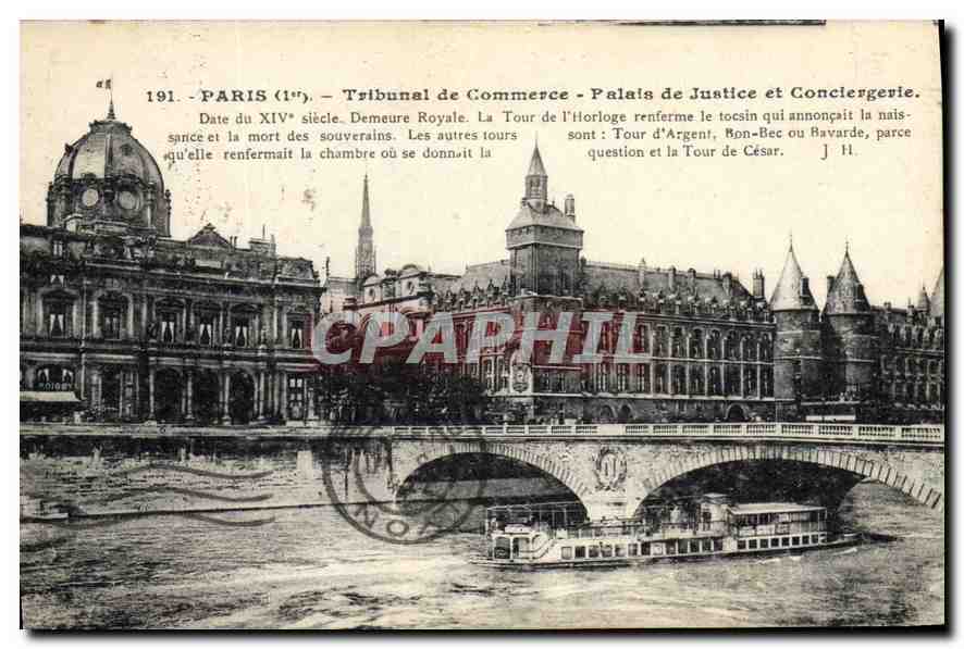CPA Paris Tribunal de Commerce Palais de Justice et Conciergerie 