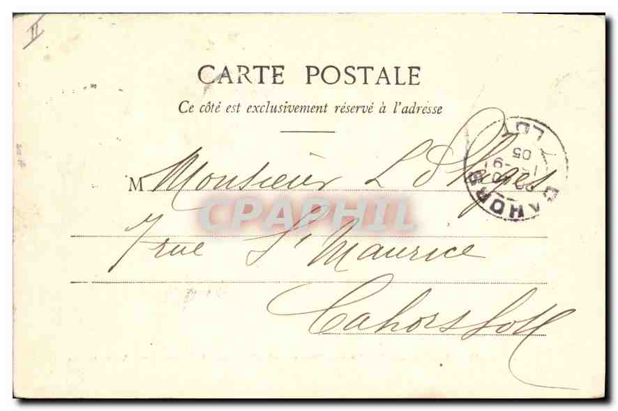 CPA Paris Mairie du Ier Arrondissement eglise St germain l'Auxerrois  — Rückseite